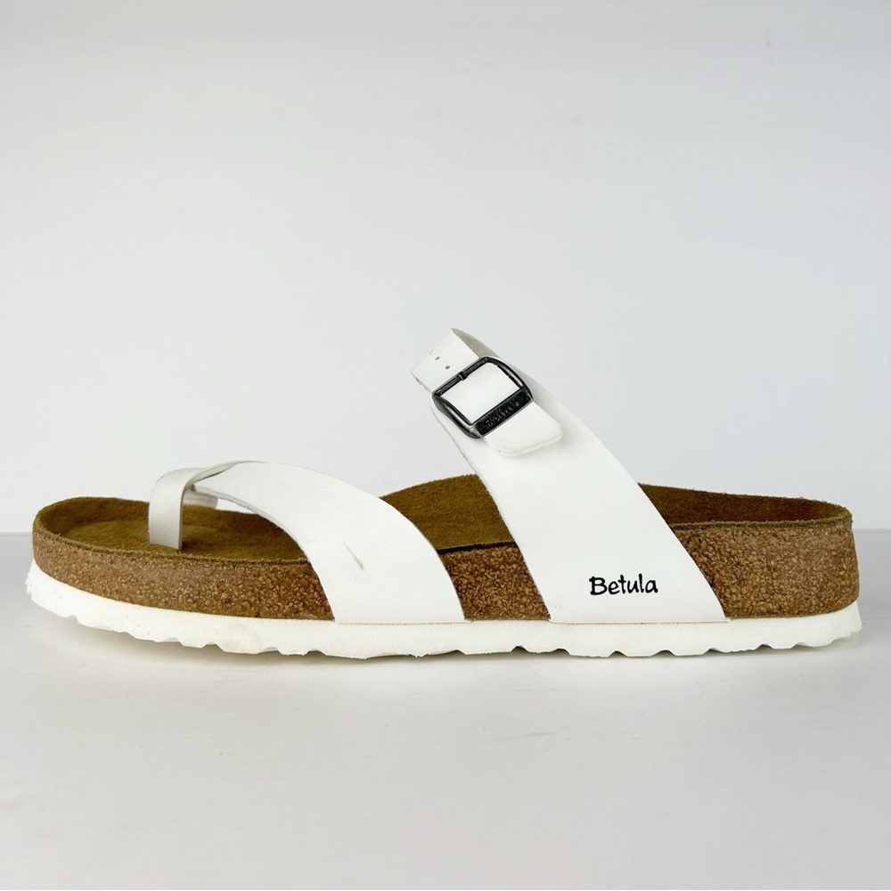 Birkenstock Betula Mayari White Birko-Flor Sandals EU 42 US L 11 - Picture 8 of 16